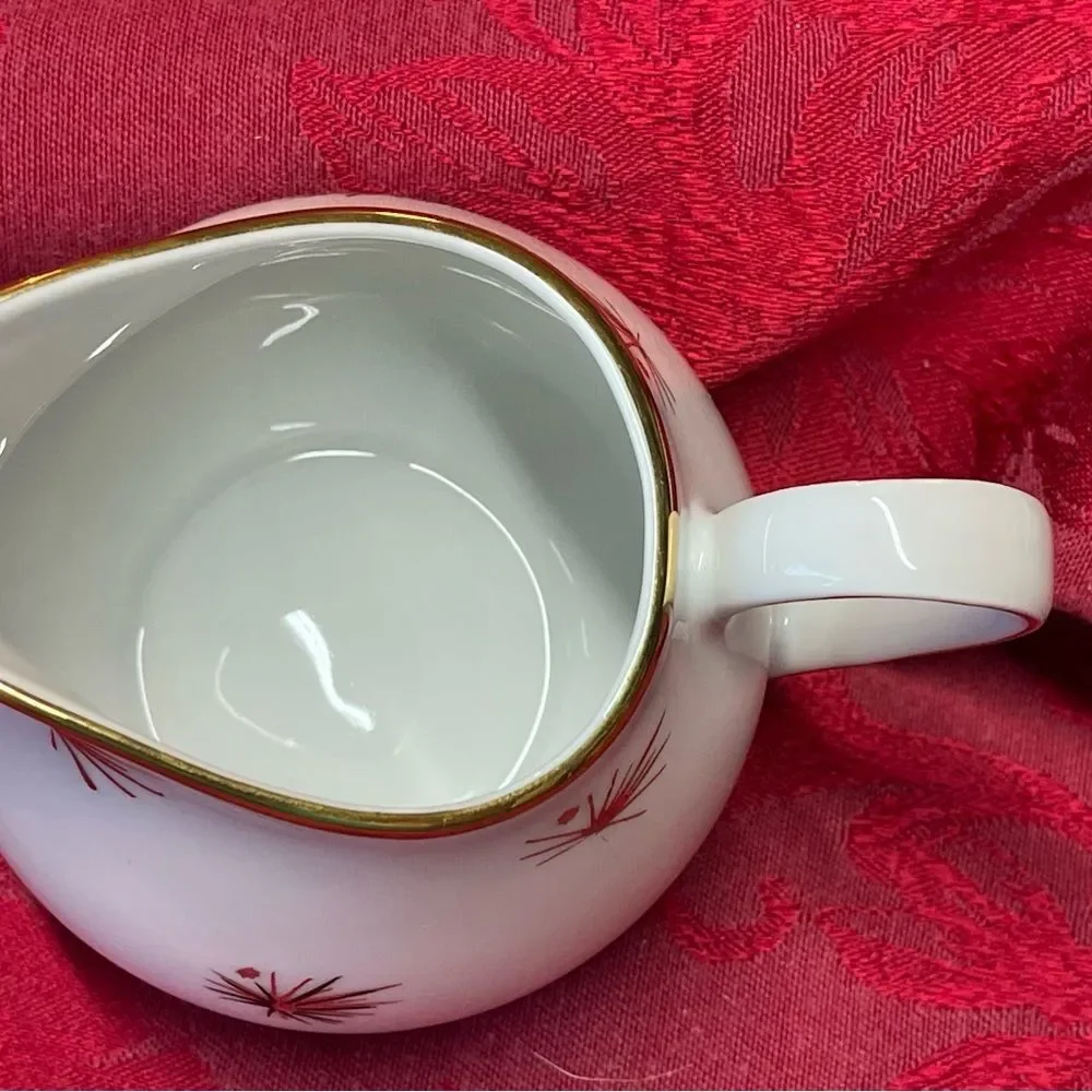 MCM Oscar Schaller & Co. Starburst Creamer and Sugar‎ Bowl with Lid. RARE!